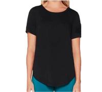 Camiseta tipo t nica de manga corta Skechers Gowalk para mujer (as1 Alpha l Regular Regular Negro Grande)