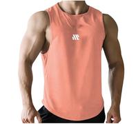 Camiseta Tirantes Hombre Ajustado, Camiseta Deportiva de Rendimiento para Hombre, Ideal para Entrenamiento Deportivo de Verano y Fitness en el Gimnasio, con Tejido de Malla de Secado rápido.