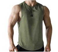 Camiseta Tirantes Hombre Ajustado, Camiseta Deportiva de Rendimiento para Hombre, Ideal para Entrenamiento Deportivo de Verano y Fitness en el Gimnasio, con Tejido de Malla de Secado rápido.
