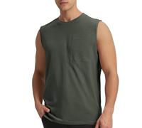 Camiseta Tirantes Hombre Basica, Camiseta Deportiva sin Mangas para Hombre para Entrenamiento, Ligera, Transpirable, para Gimnasio, Correr, Ropa Deportiva cómoda