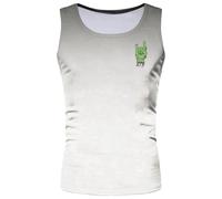 Camiseta Tirantes Hombre Basket, Camiseta sin Mangas con Estampado Degradado para Hombre, Estilo musculoso, para Entrenamiento Informal en el Gimnasio, Correr, cómoda y Transpirable, para Verano