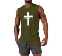 Camiseta Tirantes Hombre Camiseta Sin Mangas Hombre Fitness Exterior Correr Ocio Deportes Chaleco Gimnasio Sleeveless tee Verano