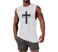 Camiseta Tirantes Hombre Camiseta Sin Mangas Hombre Fitness Exterior Correr Ocio Deportes Chaleco Gimnasio Sleeveless tee Verano