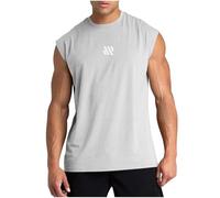 Camiseta Tirantes Hombre,Camisetas de Tirantes Verano Moda Hombres Diario Deporte Gym Camiseta Sin Mangas con Cuello Redondo Fitness Impresión Chaleco Holgados Casual T-Shirt Tank Top