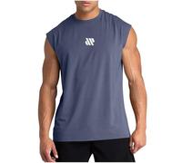 Camiseta Tirantes Hombre,Camisetas de Tirantes Verano Moda Hombres Diario Deporte Gym Camiseta Sin Mangas con Cuello Redondo Fitness Impresión Chaleco Holgados Casual T-Shirt Tank Top
