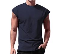 Camiseta Tirantes Hombre Gym Running Verano Basic Tank Top Camisetas sin Mangas Deporte Chalecos Deportivos Original Casual Chandal T-Shirt Vest para Musculación y Correr Entrenamiento Fitness Playa