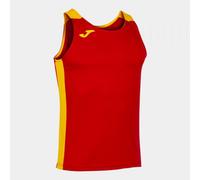 Camiseta Tirantes Hombre Joma Record II 102222 Transpirable - Talla: S, Color: Rojo Amarillo