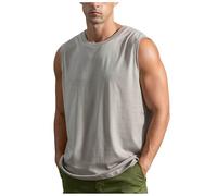 Camiseta Tirantes Hombre Ligero Transpirable Top Sin Mangas Hombre Ajustado Verano Gimnasio Verano Camisetas Compresión Hombres para Primavera Playa Casual Versátil
