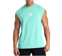 Camiseta Tirantes Hombre Rebajas,Camisetas de Tirantes Verano Moda Hombres Diario Deporte Gym Camiseta Sin Mangas con Cuello Redondo Fitness Impresión Chaleco Holgados Casual T-Shirt Tank Top