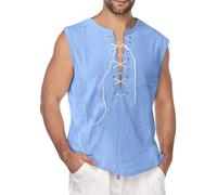 Camiseta Tirantes Hombre Tank Top Camiseta sin Mangas Camisa Hawaianas Túnica Playa Hippie Tops