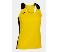 Camiseta Tirantes Joma Record II Amarillo Negro - Camiseta Tirantes Mujer MKP