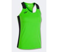 Camiseta Tirantes Joma Record II Verde Flúor Negro - Camiseta Tirantes Mujer MKP