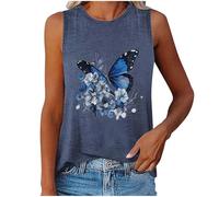 Camiseta Tirantes Mujer Estampada Camiseta Tirante Ancho Oversize Marron Sujetador Cruzados Licra Moda Blusas Ancha Volante Abierta Carne Cuadrado Flores Punto Lenceras Corto