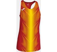 Camiseta tirantes mujer olimpia rojo amarillo 12