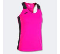 Camiseta tirantes mujer record ii rosa flúor negro 8-10