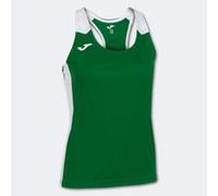 Camiseta tirantes mujer record ii verde blanco M