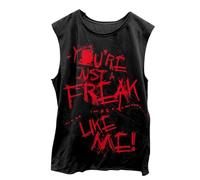 Camiseta Tirantes para Hombre, Camiseta sin Mangas con Estampado gráfico de Halloween para Hombre, Camiseta musculosa para Atletismo, Fitness, Correr, Gimnasio, Chaleco cómodo y Transpirable