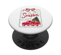 Camiseta T'is The Season to Read Christmas Book Lover PopSockets PopGrip Adhesivo