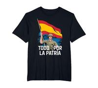 Camiseta Todo por la Patria España Ejército Español FCSE Camiseta, Hombre Tallas Grandes, Negro, 2X Alto