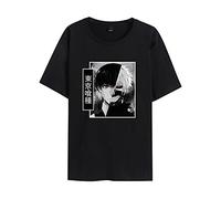 Camiseta Tokyo Ghoul Anime japonés Kaneki Ken Camiseta de Manga Corta Verano Casual Tops de Cuello Redondo para Hombres y Mujeres