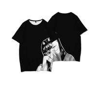 Camiseta Tomie Kawakami Manga de Terror de Junji Ito Camiseta de Manga Corta con Estampado gráfico en 3D