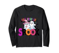Camiseta Too Cute Ghosts Kawaii Halloween Spook Heart Candy Manga Larga