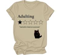 Camiseta Total Bullshit Would Not Recommender, para adultos y hombres, caqui, 3XL