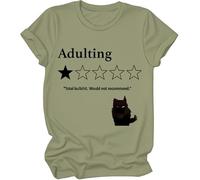 Camiseta Total Bullshit Would Not Recommender, para adultos y hombres, verde, M