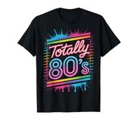 Camiseta Totally 80's Party Vibes - Retro Nostalgia Glow Camiseta