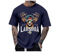 Camiseta tradicional para hombre, estilo vintage, básica, de manga corta, camiseta deportiva, estampada, Oktoberfest, gran tamaño, camiseta bávara, D5 Armada, S