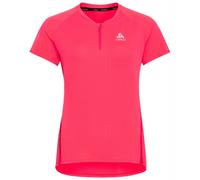 Camiseta Trail 1/2 Zip Odlo Axalp (rosa paraíso) Mujer