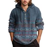 Camiseta Transpirable Hombre, Camisas Casuales Elegantes para Hombre con Capucha Y Botones Uso Diario Ajuste CóModo Y VersáTil para Las Temporadas De Primavera Verano Y OtoñO La Moda Urbana Y El Ocio