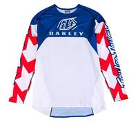 camiseta troy lee se ultra oakley - azul / blanco / rojo L
