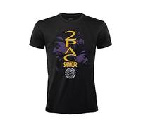 Camiseta Tupac Shakur. Camiseta Oficial del Rapero 2 Pac. Camiseta Oficial de Hip Hop. Unisexo. Negro Púrpura. Niño Adulto. (M)