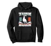 Camiseta Turn and Burn Barrel Racing Cowgirl Rodeo Sudadera con Capucha