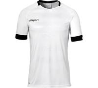 Uhlsport Division II Shirt Shortsleeved Camiseta De Entrenamiento De Fútbol, Hombre, Blanco/Negro, XXXL