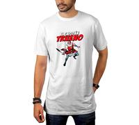 Camiseta Unisex Capitán Trueno Frikis Retro Egb (Blanca, XL)