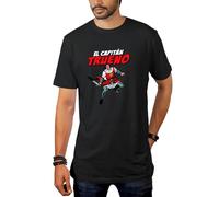 Camiseta Unisex Capitán Trueno Frikis Retro Egb (Negro, L)