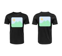 Camiseta Unisex con Diseño Personalizable con Imagen, Manga Corta, Color Blanco (FR/ES, Letras, L, Regular, Regular, Negra)