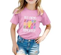 Camiseta unisex con estampado gráfico de letras, manga corta, perfecta para el comienzo escolar, cómoda camiseta de ocio para combinar de forma versátil para el día a día, deportes, actividades al