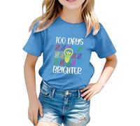 Camiseta unisex con estampado gráfico de letras, manga corta, perfecta para el comienzo escolar, cómoda camiseta de ocio para combinar de forma versátil para el día a día, deportes, actividades al