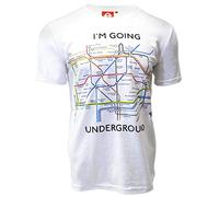 Camiseta unisex con licencia de GWCC TFL™104W London Undergound™ Tube Map blanco