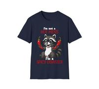 Camiseta unisex con texto en inglés "I'm Not A Hot Mess I'm A Spicy Disaster", Azul marino, XXL
