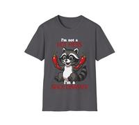 Camiseta unisex con texto en inglés "I'm Not A Hot Mess I'm A Spicy Disaster", Carbón, L