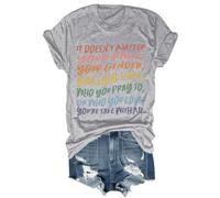 Camiseta unisex con texto en inglés «It Doesn't Matter You're Safe with Me» divertida y sarcástica LGBTQ Equality Rights You are Safe with Me, gris, XXL