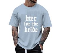 Camiseta Unisex de Manga Corta con Estampado gráfico de Cerveza, cómoda e Informal, Cuello Redondo, para Hombre y Mujer, Actividades al Aire Libre en Verano, Transpirable.