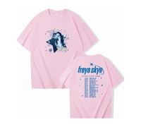 Camiseta Unisex Informal De Cuello Redondo Y Manga Corta Freya Fan Camiseta De Manga Corta para Hombre Y Mujer Freya Skye Tour 2026 Festival Tallas XS-3XL-Pink||XX_l