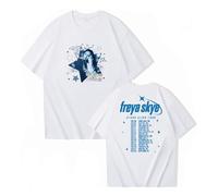 Camiseta Unisex Informal De Cuello Redondo Y Manga Corta Freya Fan Camiseta De Manga Corta para Hombre Y Mujer Freya Skye Tour 2026 Festival Tallas XS-3XL-White||XX_l