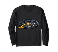 Camiseta Universe You Are Here Space Fun Physics Geeks Manga Larga