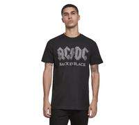 MERCHCODE Hombre ACDC Back In Black tee Camiseta Not Applicable, Negro (Black 00007), Large